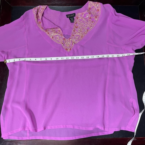 Lane Bryant beaded blouse - Picture 8 of 9
